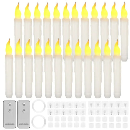 LED Flameless Taper Candles 6.5/11" Battery Operated