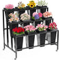 Flower Display Stand with 12 Buckets