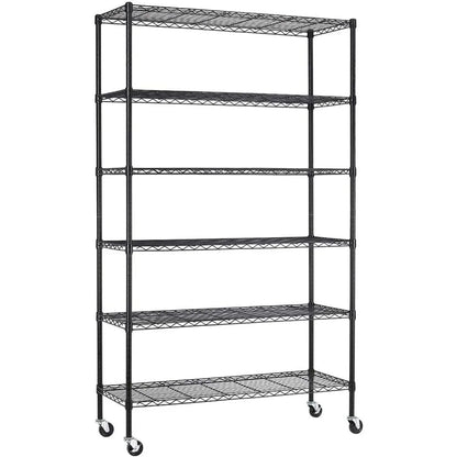 18x48x72 Inch Commercial Wire Shelving Unit with Wheels