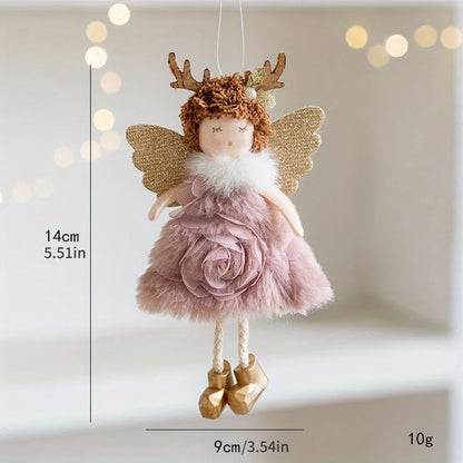 Cute pink mesh skirt golden crown ballet mouse pendant