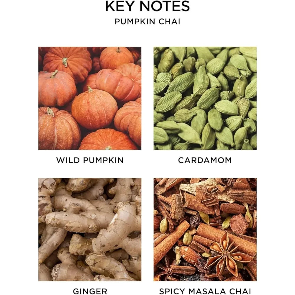 Pumpkin Chai Scented 3-Wick Candle, 21.2 oz, 100-Hour Burn Time