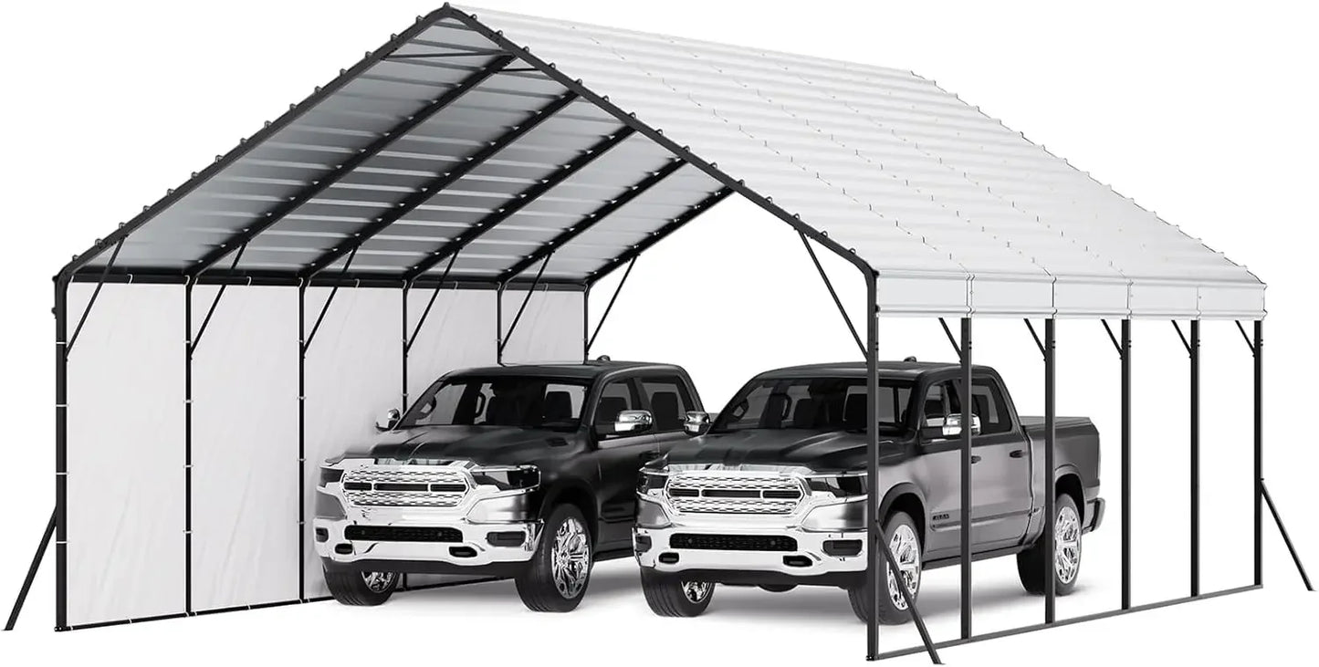 20x24 ft Heavy Duty Metal Carport