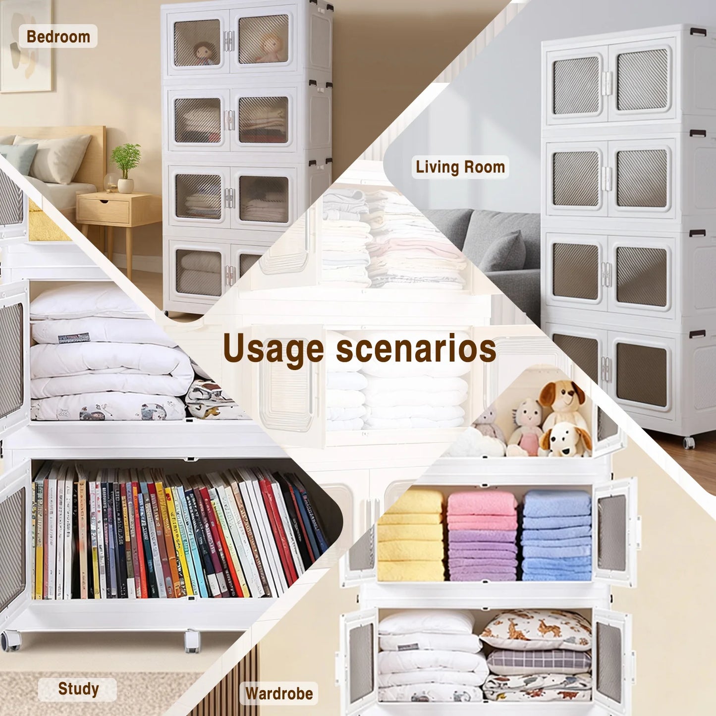 Stackable Storage Bin with Lid - Unlimited Uses