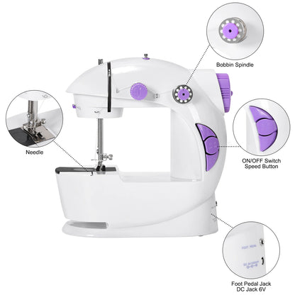 Sewing Machine Portable with Light & Speed Control