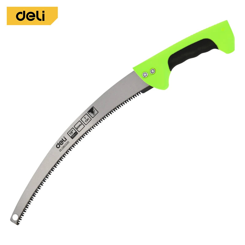 13in 330mm Curved Hand Saw Green