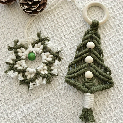 Handwoven Ornament - Unique Snowflake Decoration