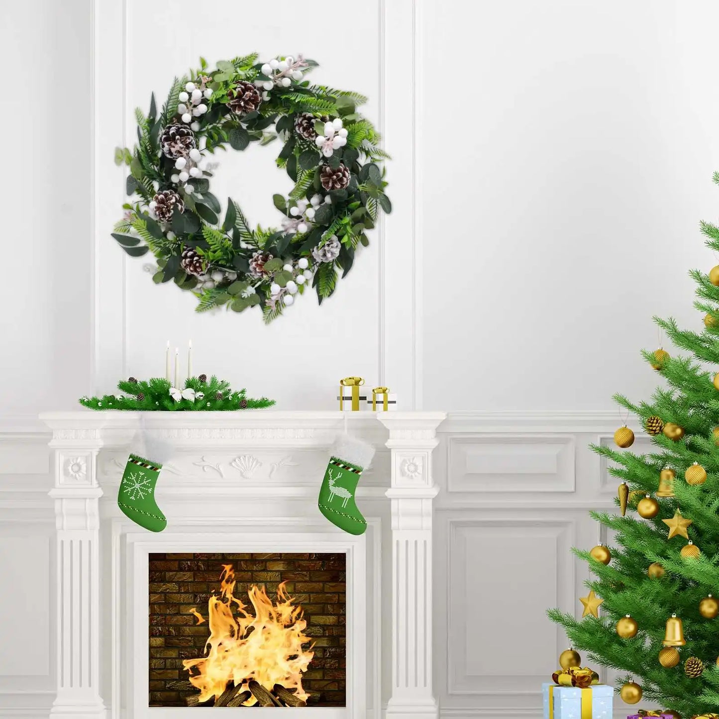 Artificial Eucalyptus Wreath