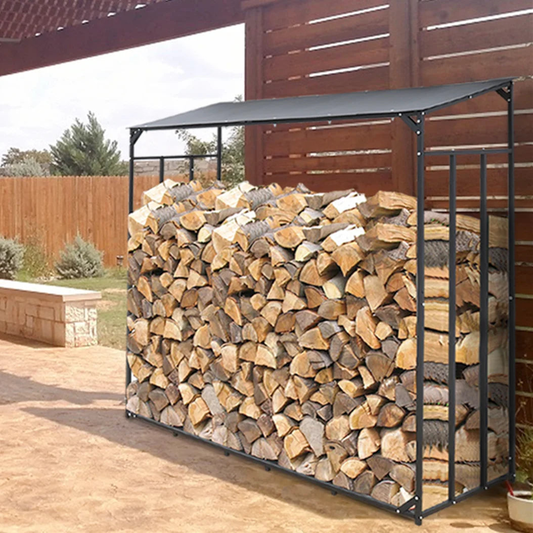 Heavy Duty Outdoor Firewood Storage Log Rack
