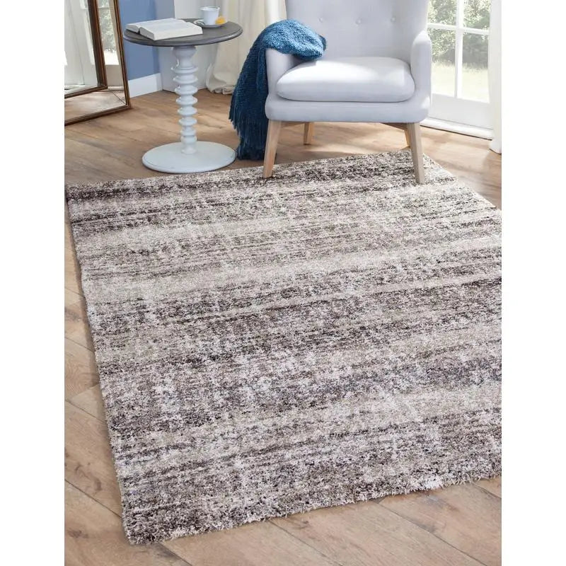 Modern Design Area Rug in Beige Brown Ivory