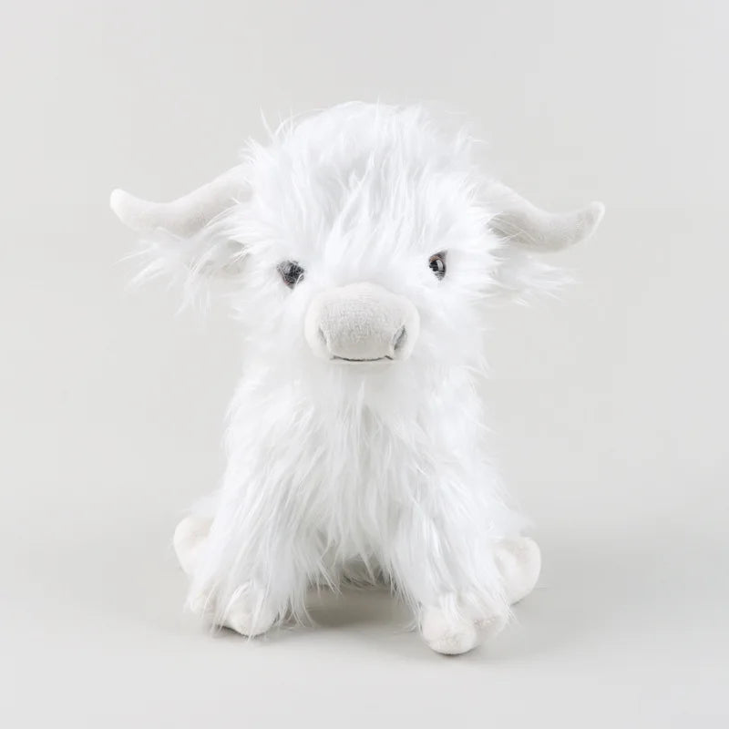 Simulation Highland Cows and Sheep Animal Plush Doll