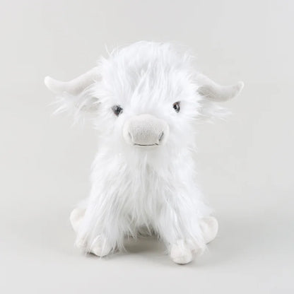 Simulation Highland Cows and Sheep Animal Plush Doll