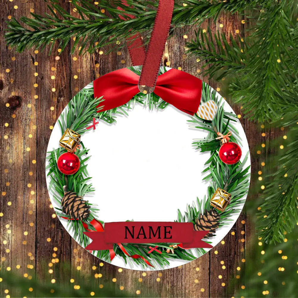 Personalized Pet Ornament Custom Dog, Cat and Dog Christmas Photo Ornament Cat Portrait Name Gift