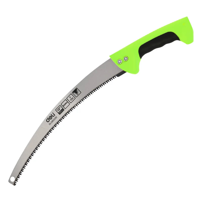 13in 330mm Curved Hand Saw Green