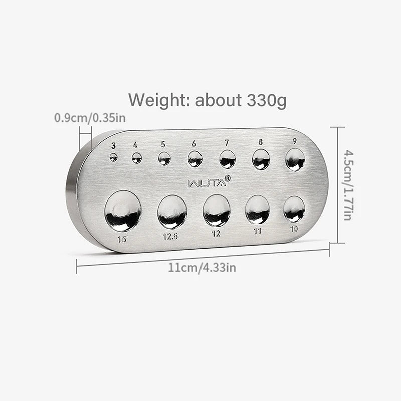 1PC Stainless Steel Rivet Snap Button Setter Base Grommet