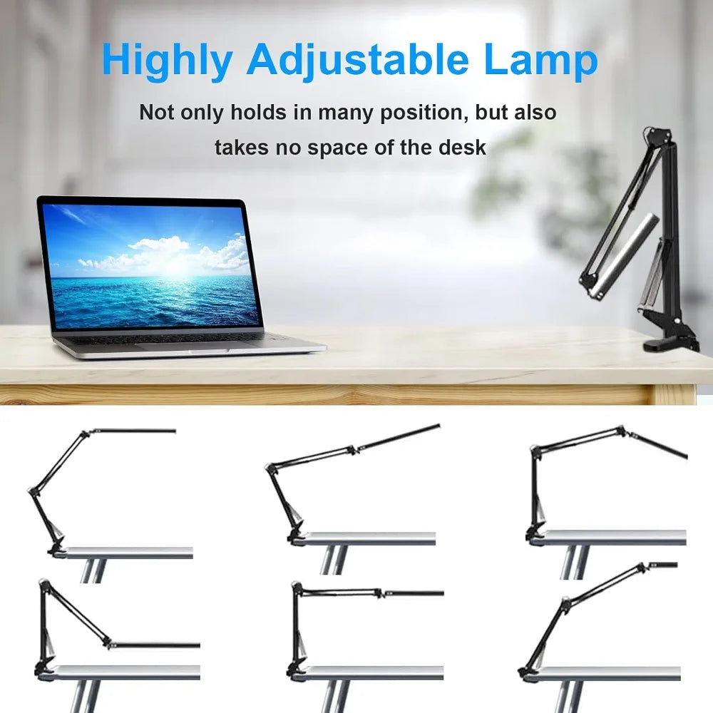 LED reading desk lamp/computer lamp, adjustable angle