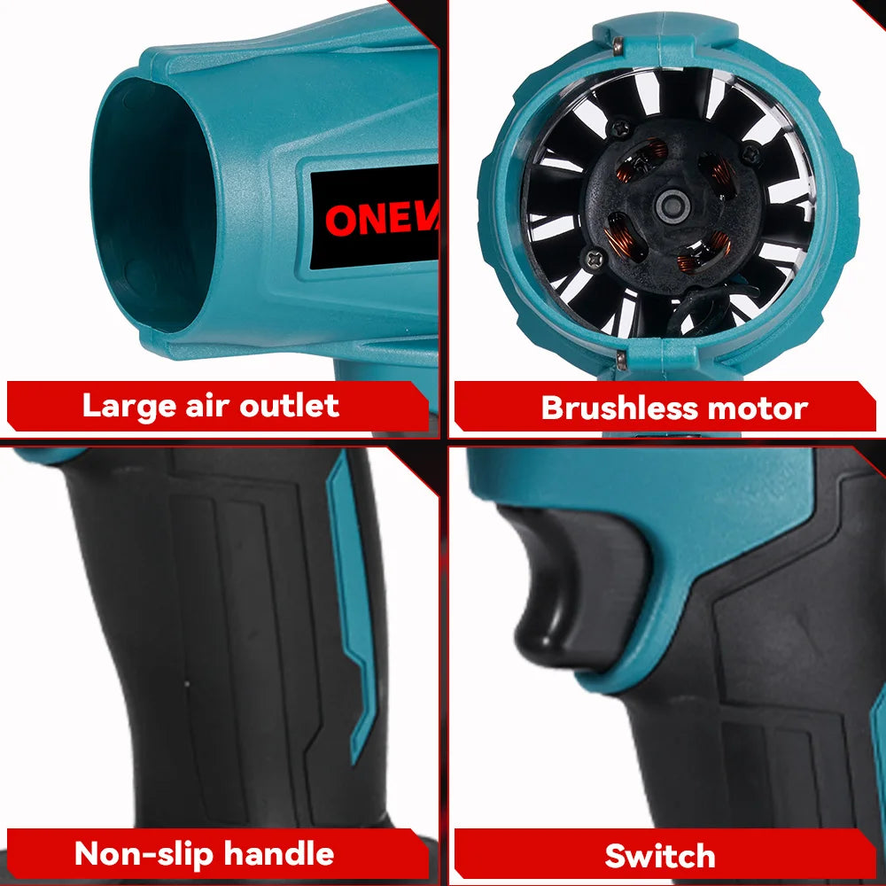 2000W 200M/S Brushless Electric Turbo Fan Cordless
