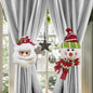 Christmas Curtain Clips Santa Snowman
