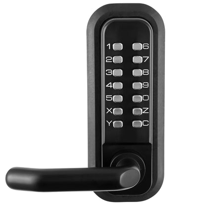 Mechanical Keyless Entry Door Lock Single/Double -Sided 14 Digit Keypad and Handle Embedded