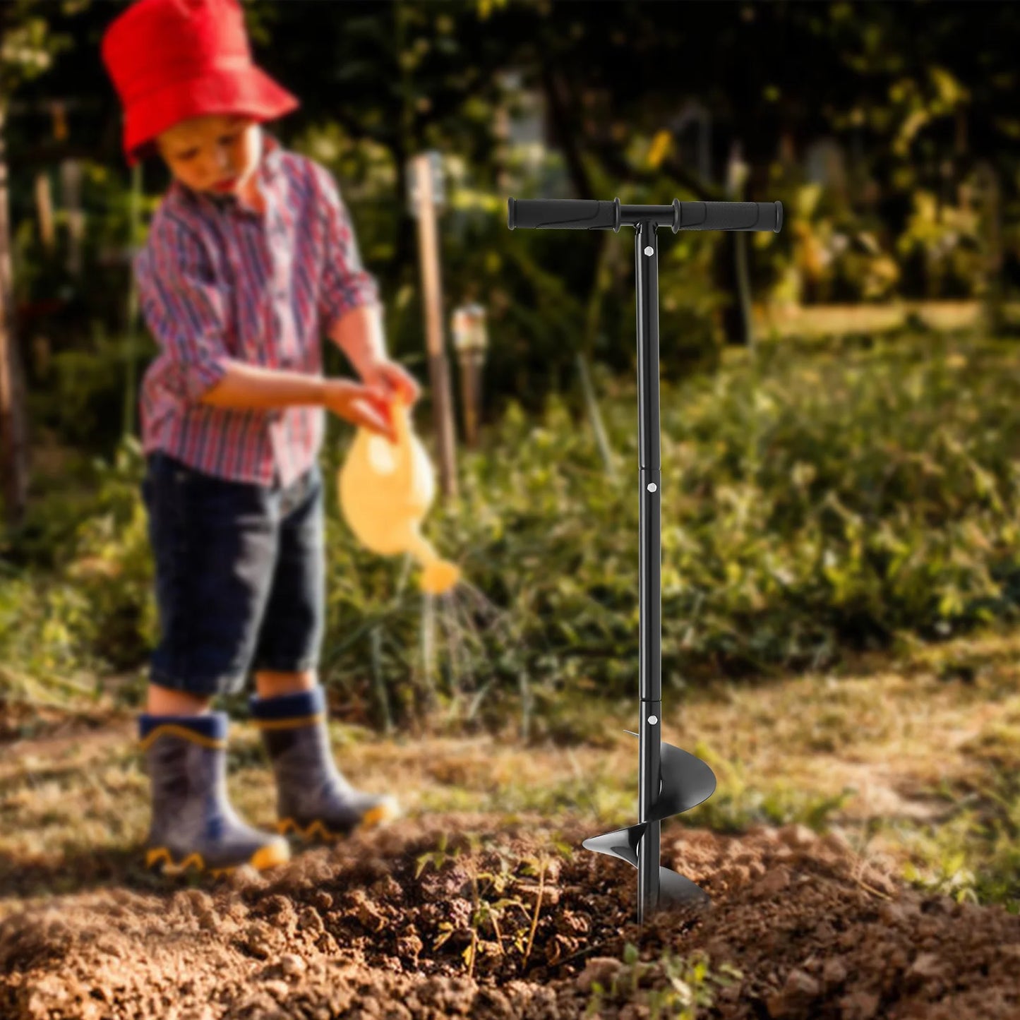 Hand Auger Drill Post Hole Digger 6''x33.5''