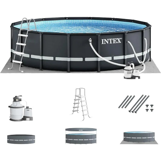 26325EH Ultra XTR Deluxe Above Ground Swimming Pool Set: 16ft x 48in