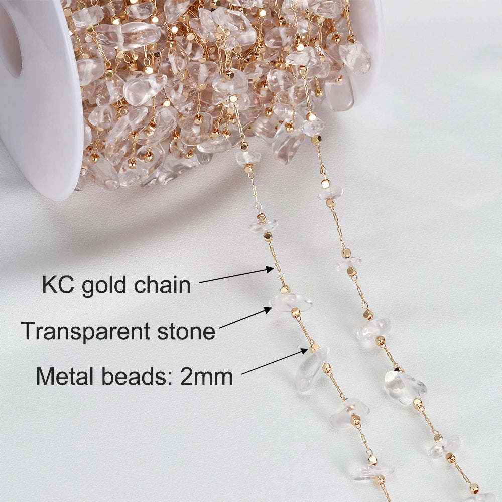 1Meter Crystal Irregular Stone Chains