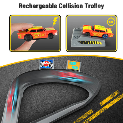 CRASH RACERS Track Speed Collision Racing Car Set