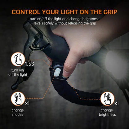 Bike Light for Mountain Biking, 2400 Lumens