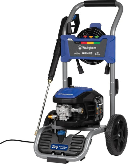 Customizable Electric Pressure Washer, 3400 Max PSI and 2.0 Max GPM