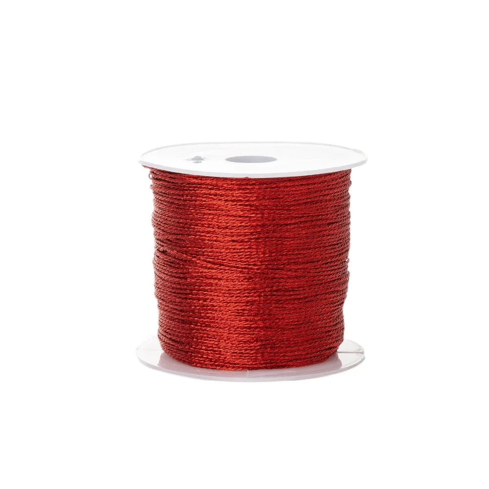 0.4mm 50m Nylon Gold Silver Thread Jewelry Cord Wire