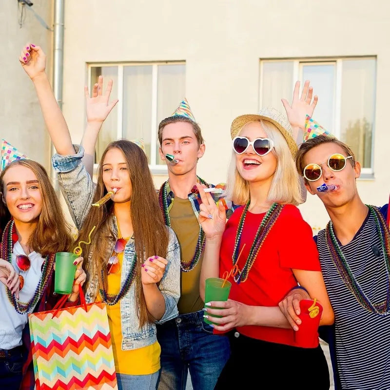 Mardi Gras Beads  33" Necklace Party Favors