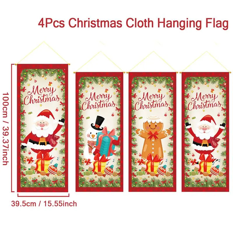 Christmas Hanging Flag