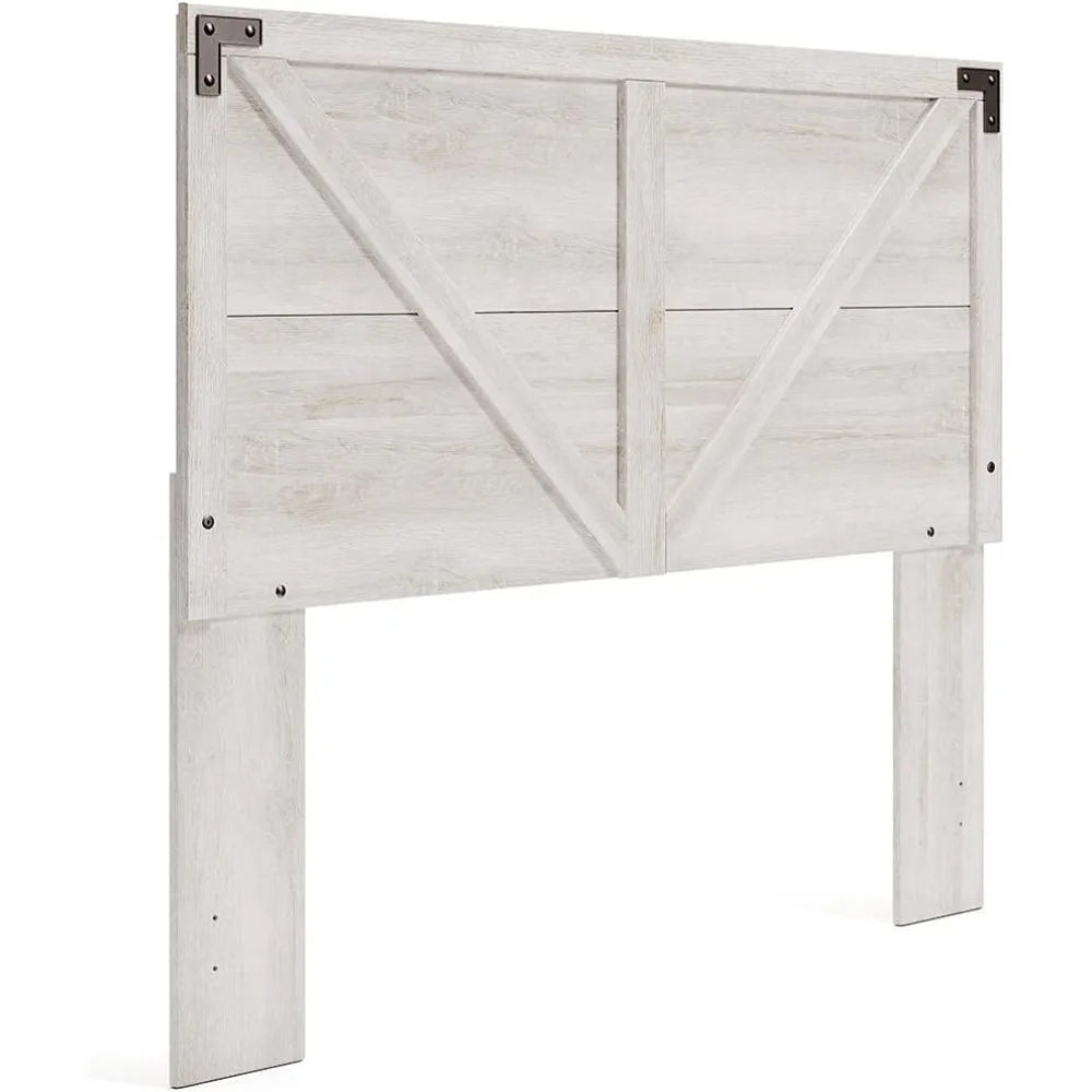 Queen Farmhouse Headboard, , Whitewash