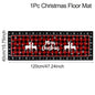 Christmas Kitchen Floor Mats, Plaid Pattern