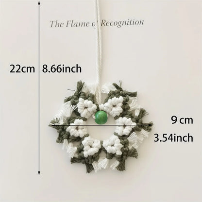 Handwoven Ornament - Unique Snowflake Decoration