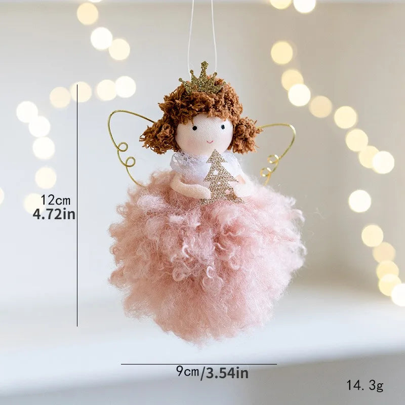 Cute pink mesh skirt golden crown ballet mouse pendant