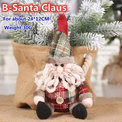 Christmas Dolls Reindeer Snowman Santa Claus
