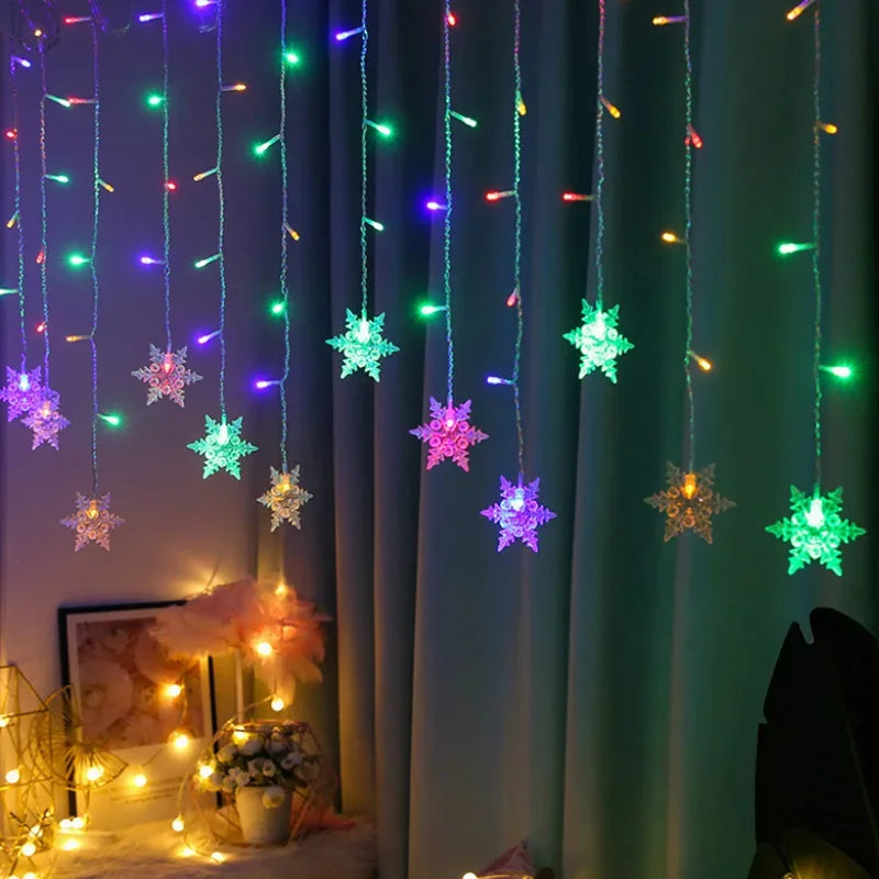 3.5M Christmas Snowflake LED String Lights