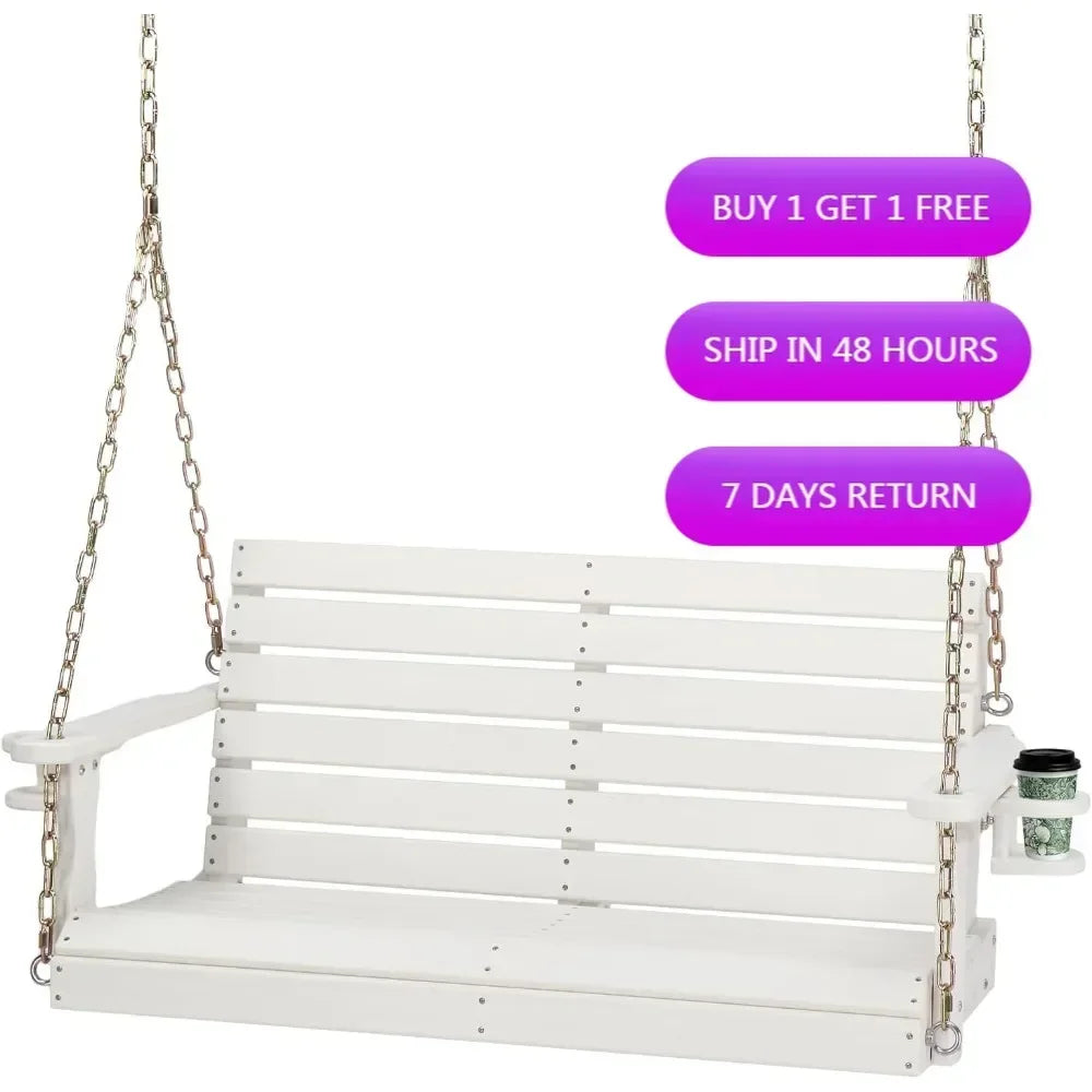 1600 LBS Capacity Outdoor Swing and Adjustable Hanging Chains