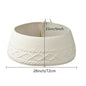 Knitted Christmas Tree Collar Cream White Rustic Farmhouse