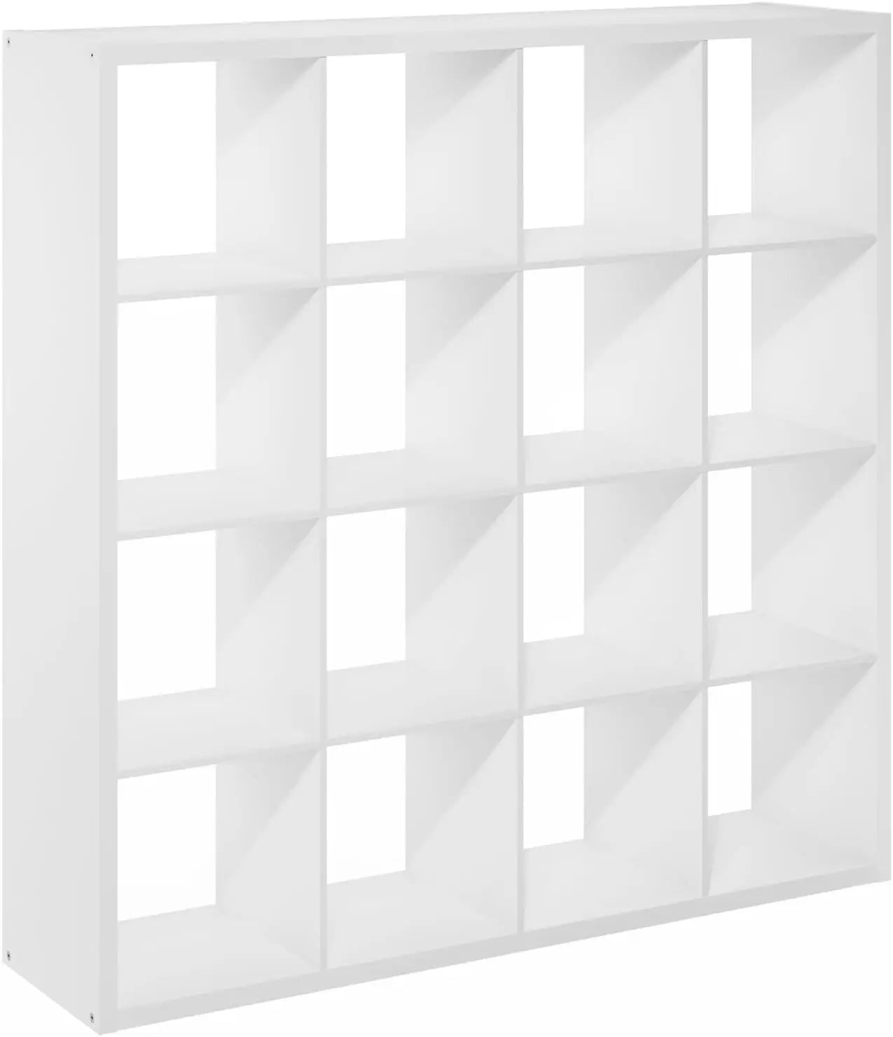 Cubicle Open Back Decorative Cube Storage Organizer, 16-Cube, White