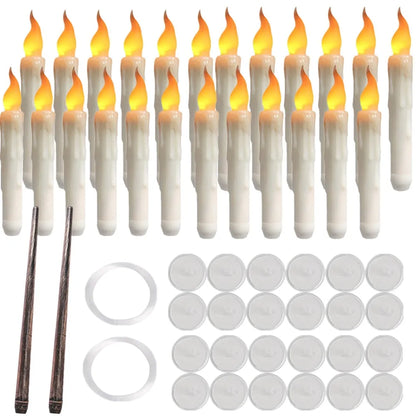 LED Flameless Taper Candles 6.5/11" Battery Operated