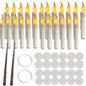 LED Flameless Taper Candles 6.5/11" Battery Operated