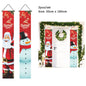 2Pc/set Christmas Door Hanging Banner Santa Claus Snowman