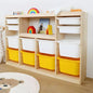 Wooden Closed Back Kids Freestanding Bookshelf