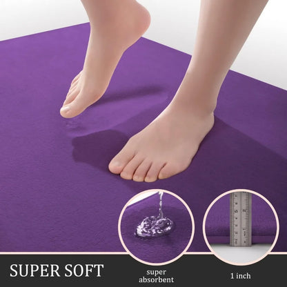 bathroom rug sets 3 piece, memory foam bath mat