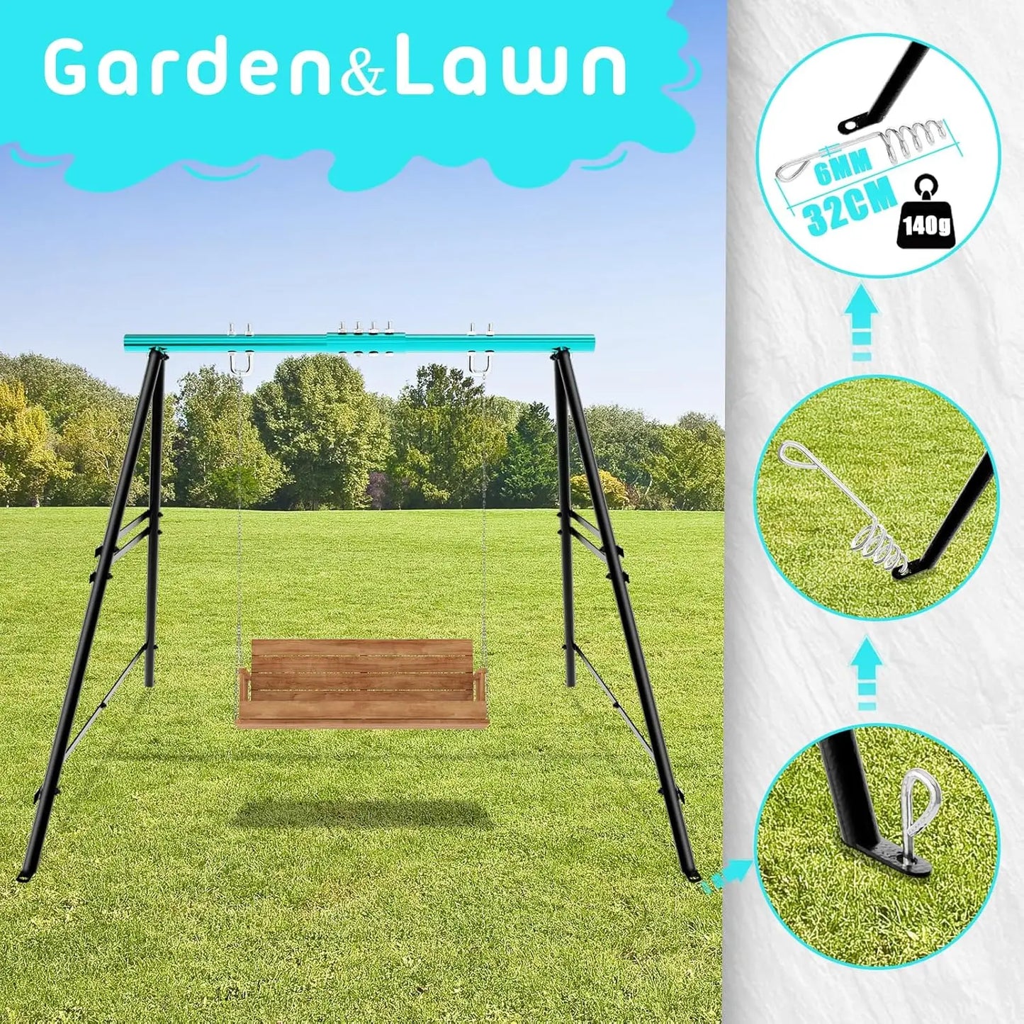 Hammock Chair Swing Set Stand