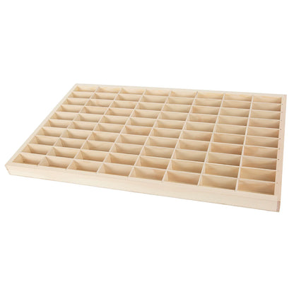 80 Grids Wood Display Shelf for Hot Wheels/Matchbox