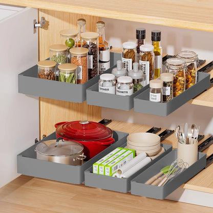 1 Pc/3 Pcs Pull out Cabinet Organizer