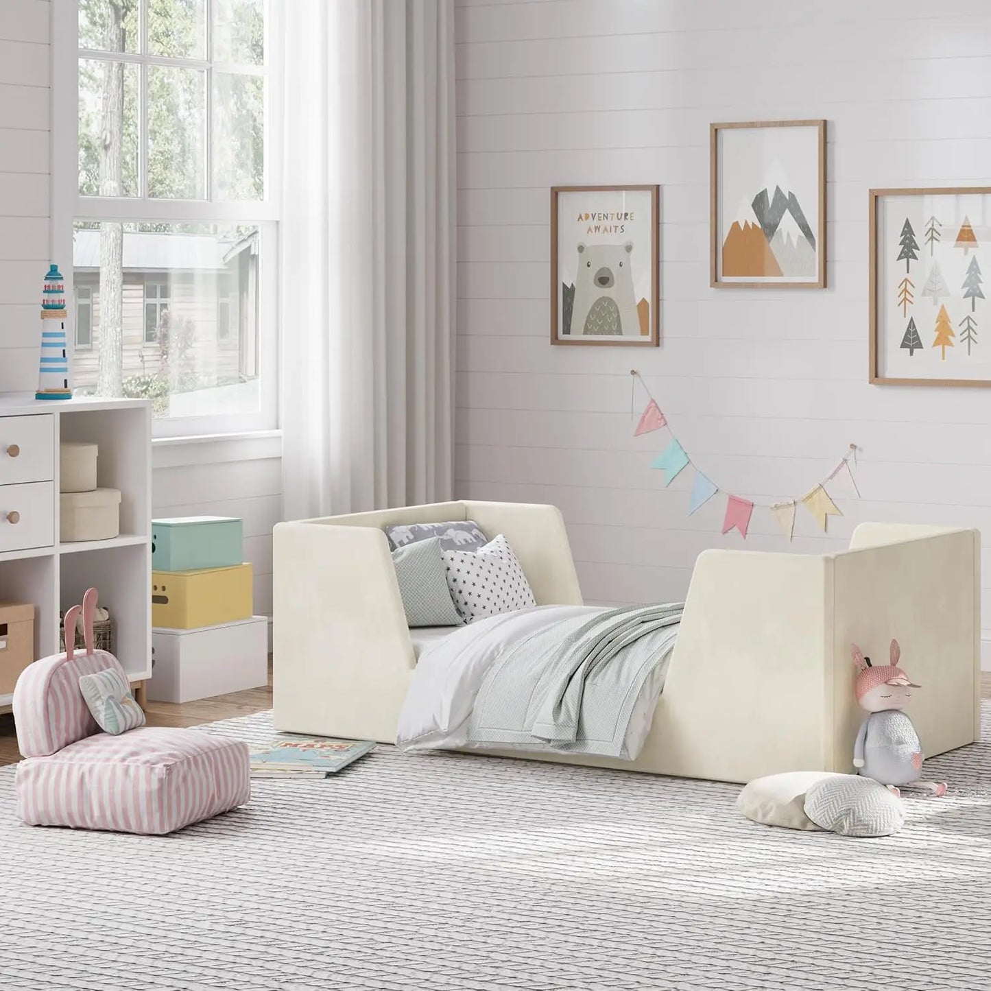 Toddler Bed with Guard Rails