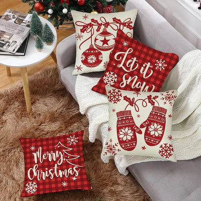 Christmas Delights: Let it Snow, Merry Christmas Pillowcases